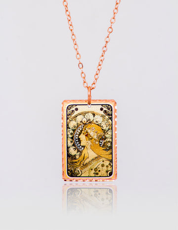 Alfons Mucha Zodiac Kolye