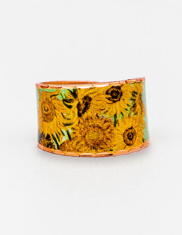 Van Gogh Sunflowers Tablo Tasarım Yüzük