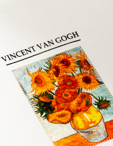 Vincent Van Gogh Sweatshirt Beyaz Sunflowers