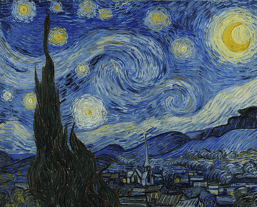 Vincent Van Gogh'un Yıldızlı Gece "The Starry Night" Hikayesi - artucky.com