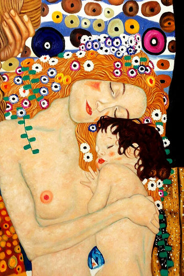Mother and Child Tablo Hikayesi by Gustav Klimt