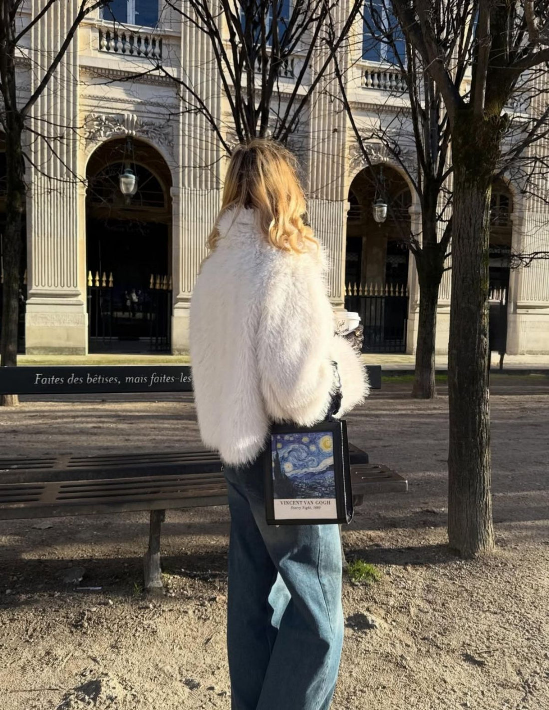 Van Gogh Starry Night Tablo Çanta