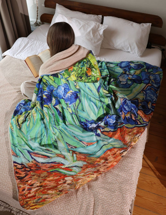 Van Gogh Irises Battaniye