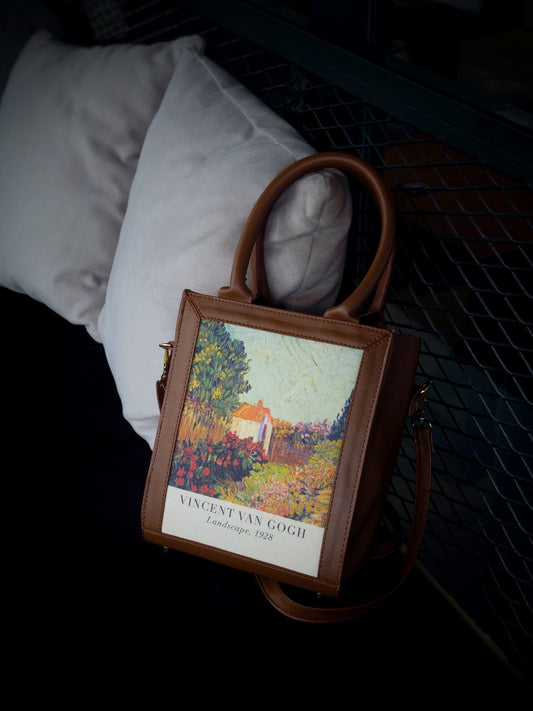 Van Gogh Landscape Tablo Çanta