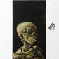 Skull of a Skeleton with Burning Cigarette Plaj Havlusu