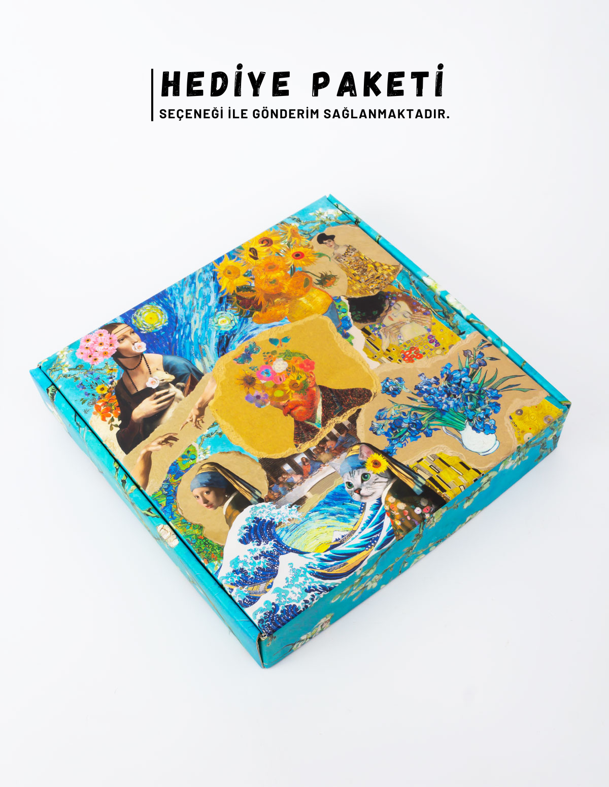 Claude Monet Gezinti Tablosu Tasarım Küpe