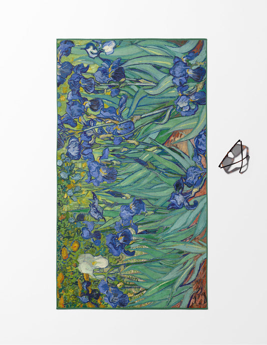 Van Gogh Irises Plaj Havlusu