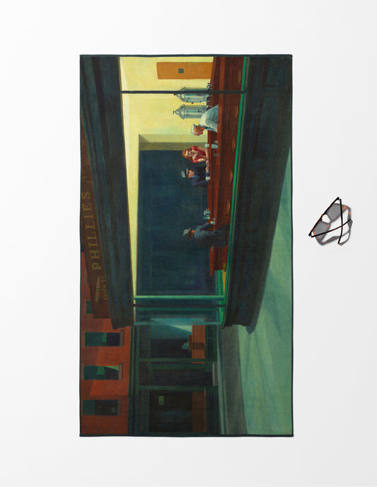 Edward Hopper Nighthawks Plaj Havlusu