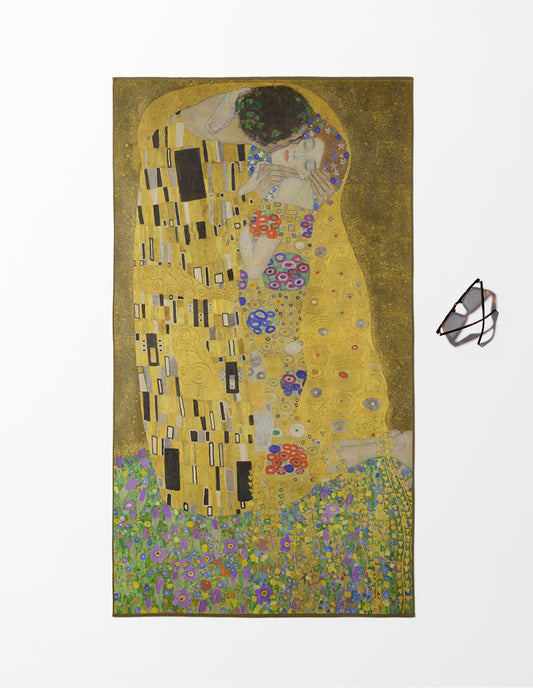 Gustav Klimt The Kiss Plaj Havlusu