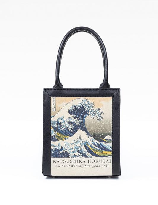 Hokusai Great Wave Tablo Çanta