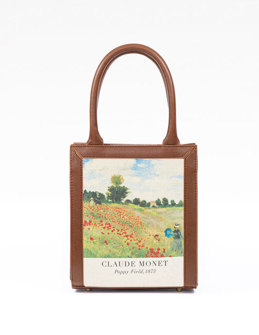Monet Poppy Field Tablo Çanta