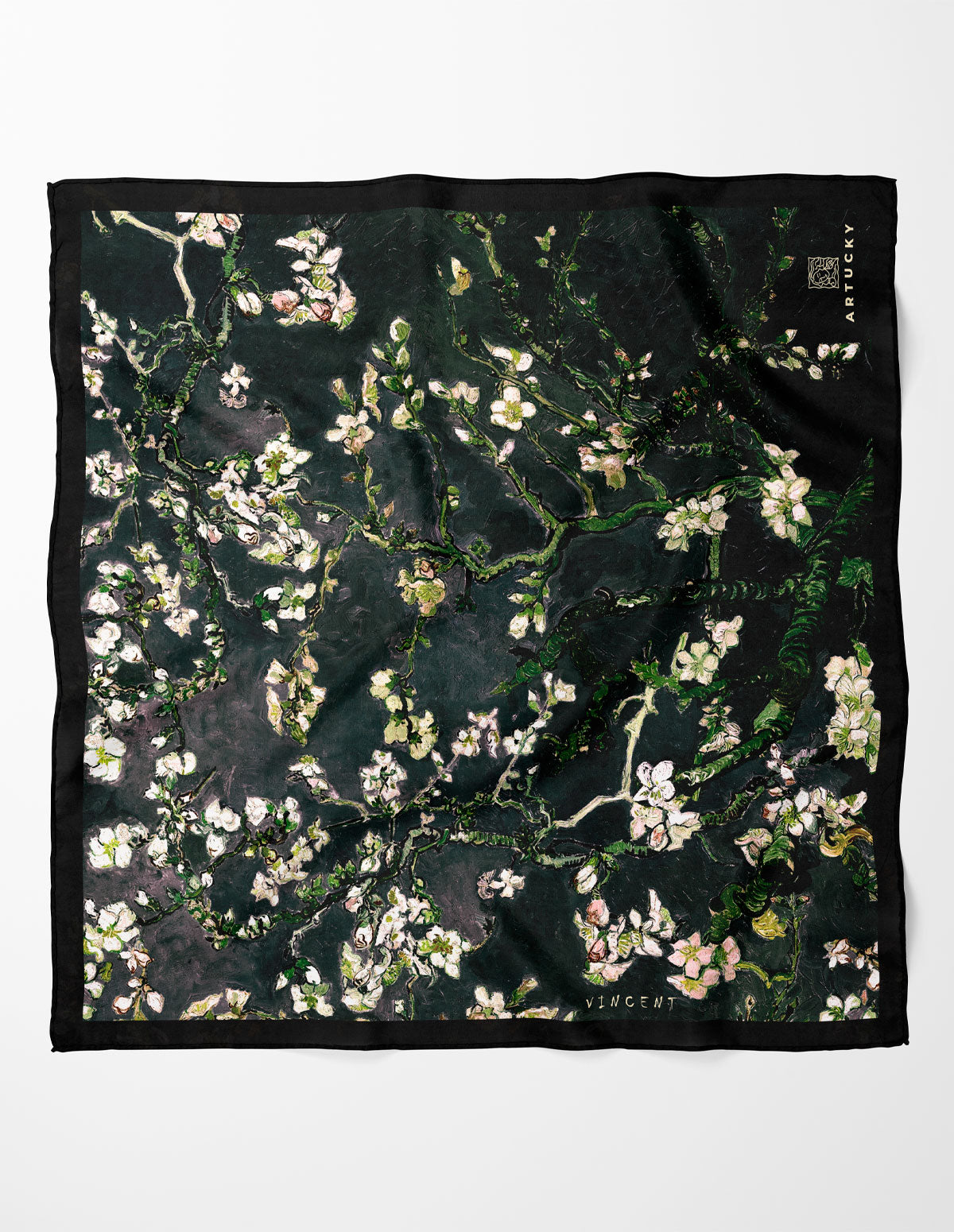 Van Gogh Almond Blossoms Black Fular