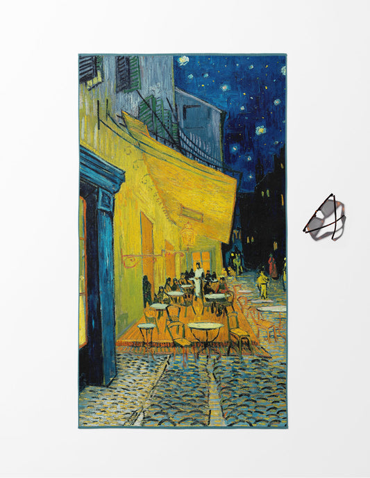 Café Terrace at Night Plaj Havlusu
