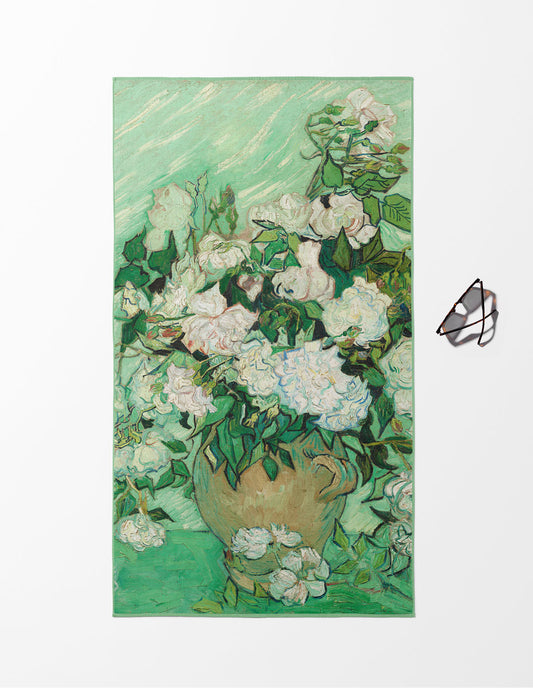 Van Gogh Roses Plaj Havlusu