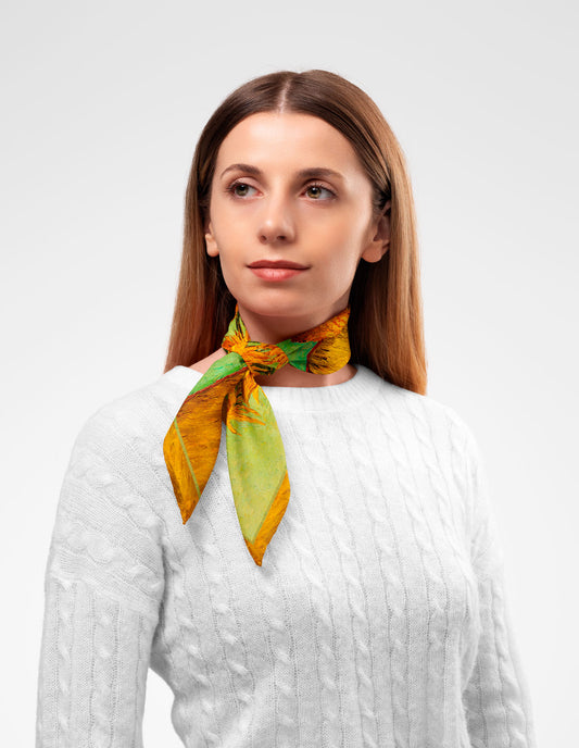 Van Gogh Sunflowers Fular