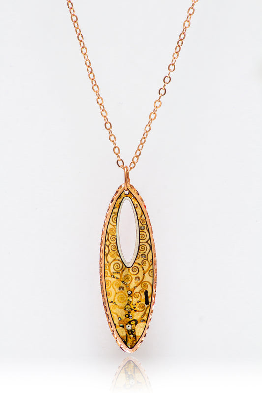 Gustav Klimt Hayat Ağacı, Stoclet Frizi Tasarım Kolye