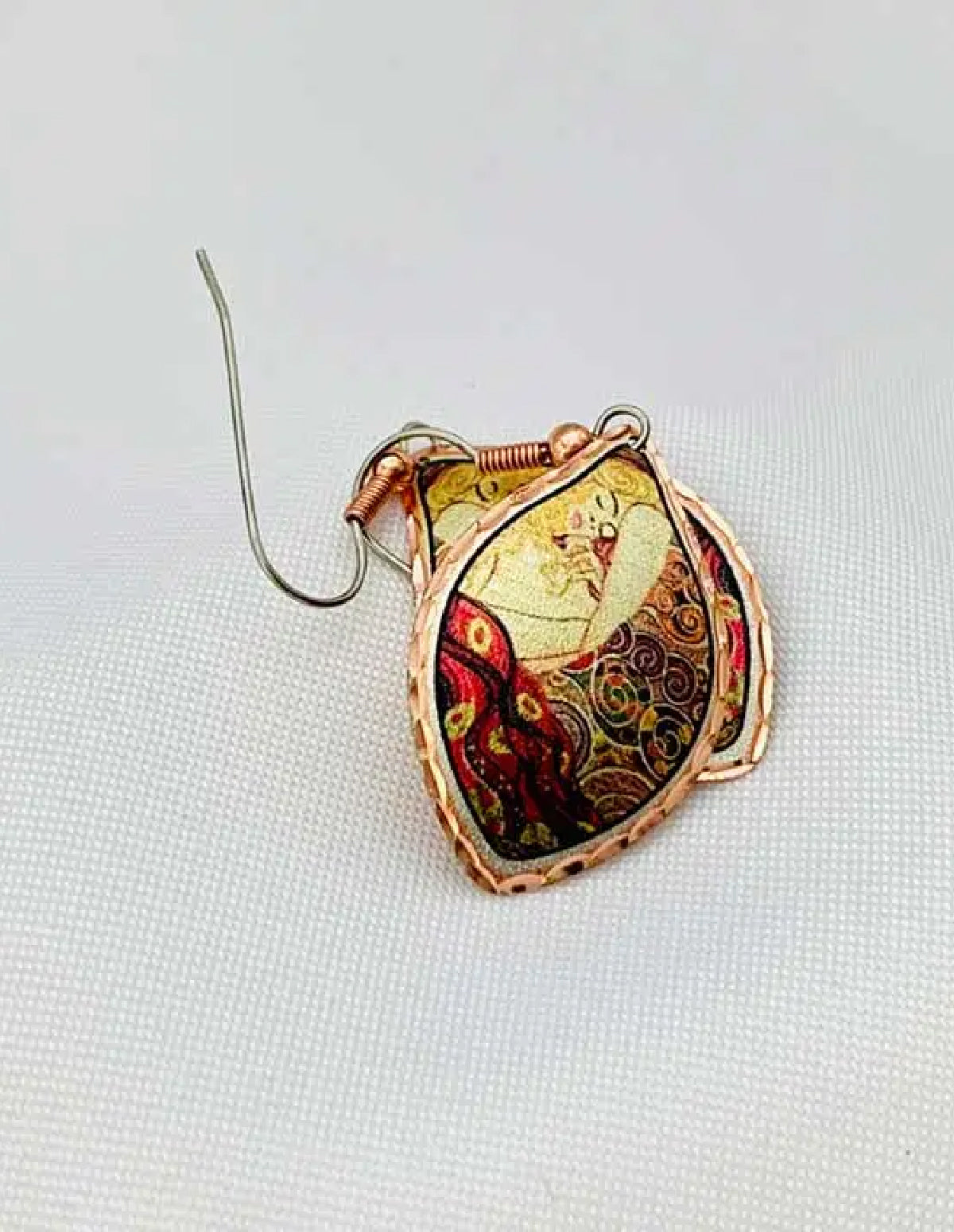 Gustav Klimt Danae Tapestry Tasarım Küpe