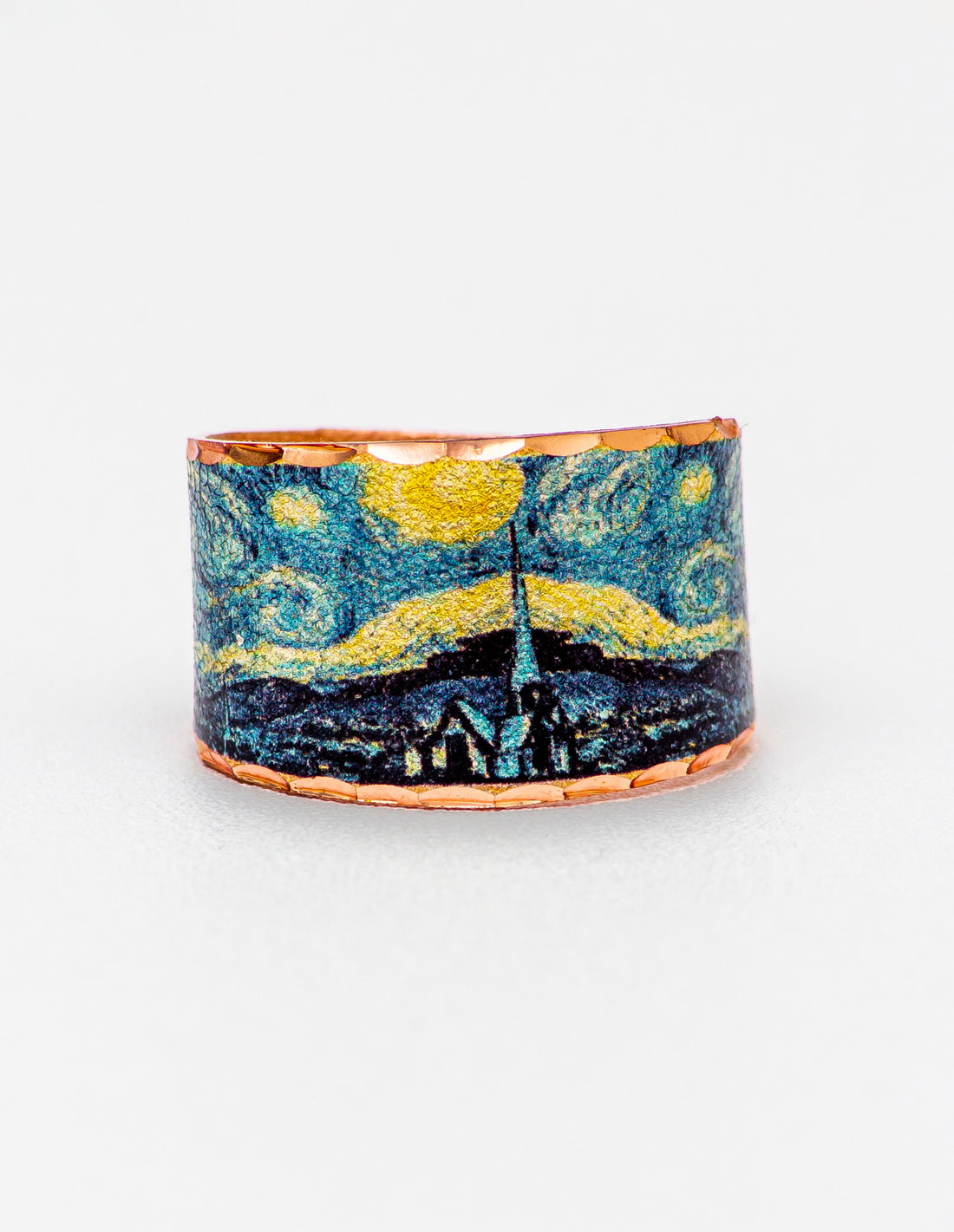 Van Gogh Starry Night Tablo Tasarım Yüzük