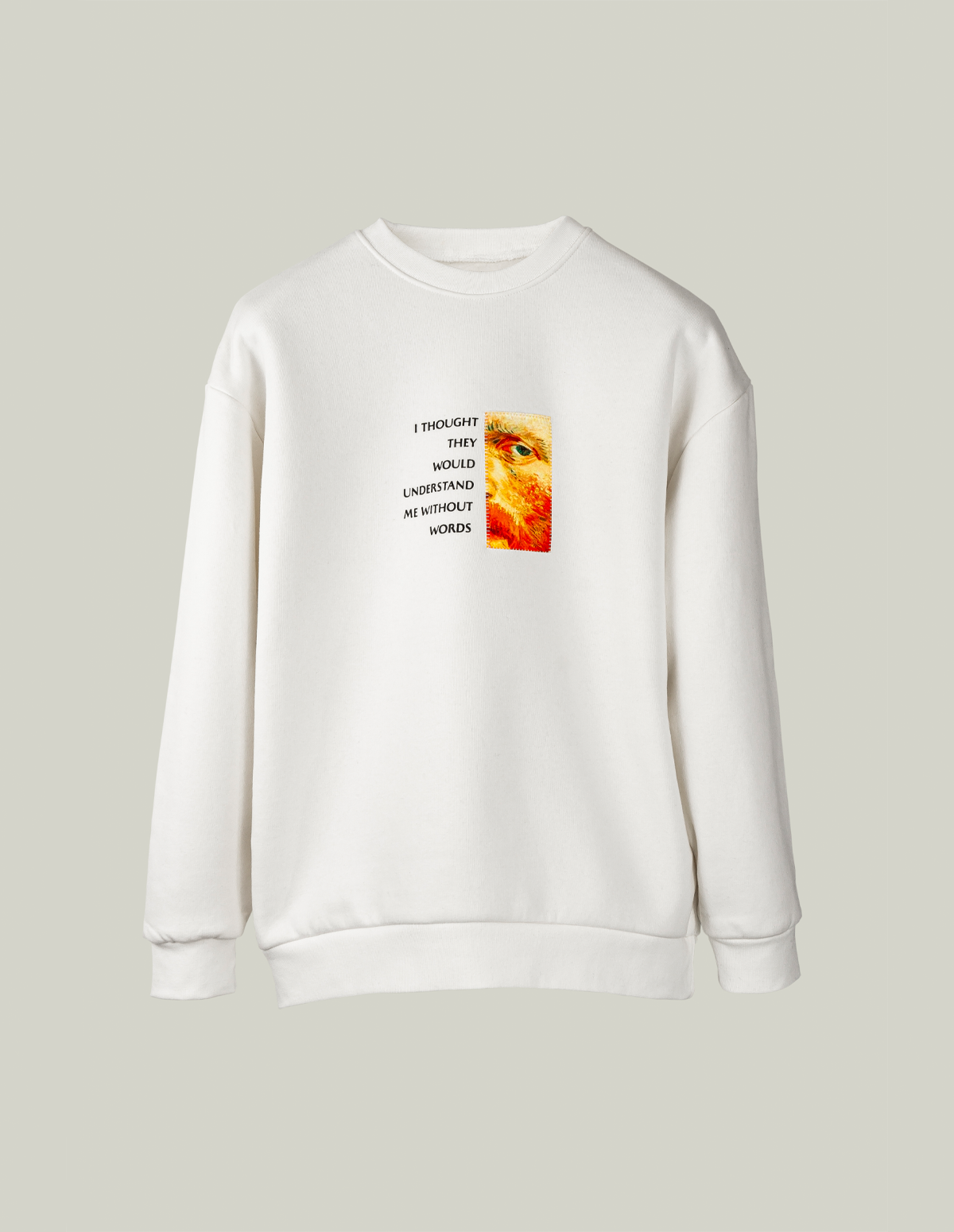 Vincent Van Gogh Sweatshirt Beyaz Face