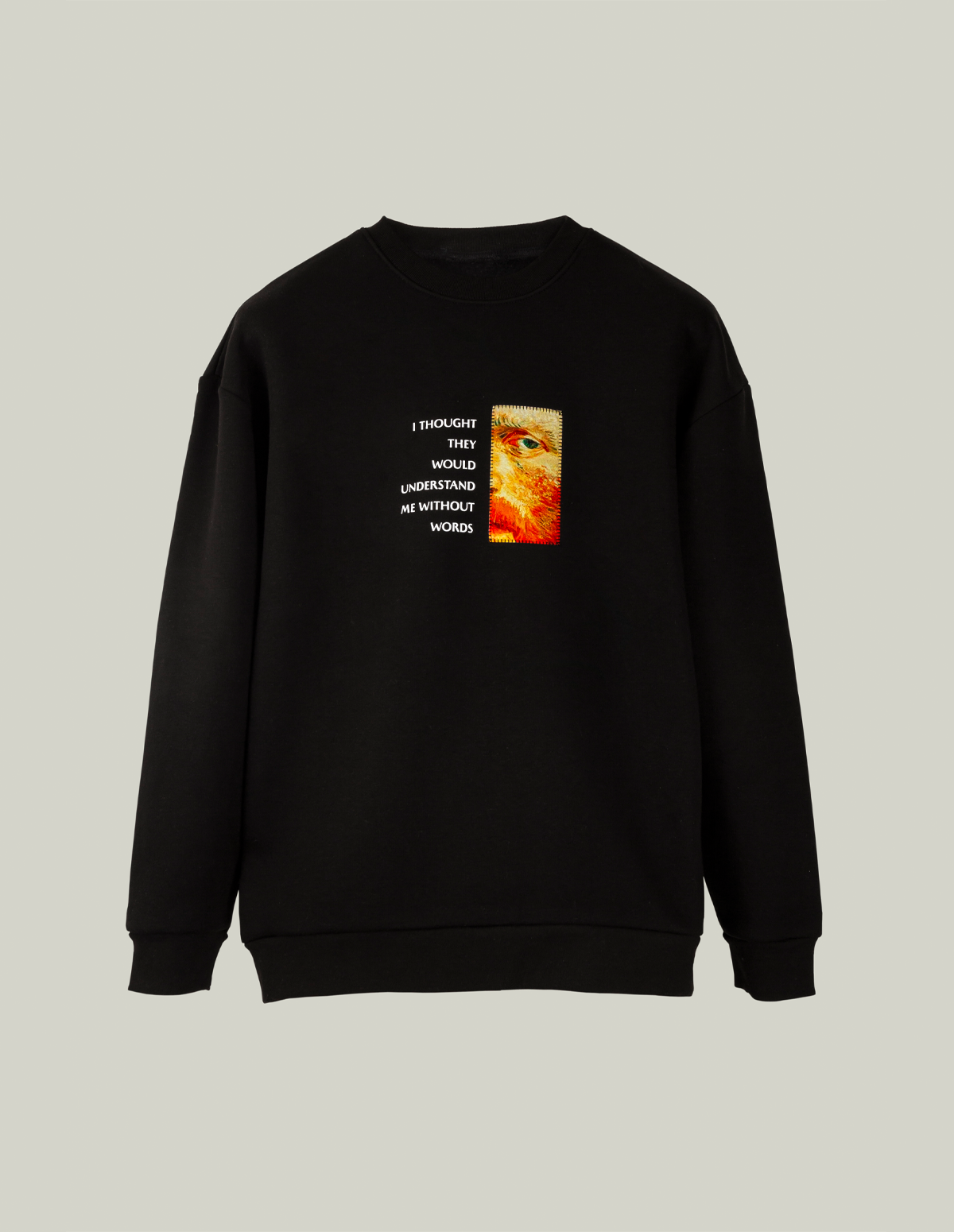 Vincent Van Gogh Sweatshirt Siyah Face