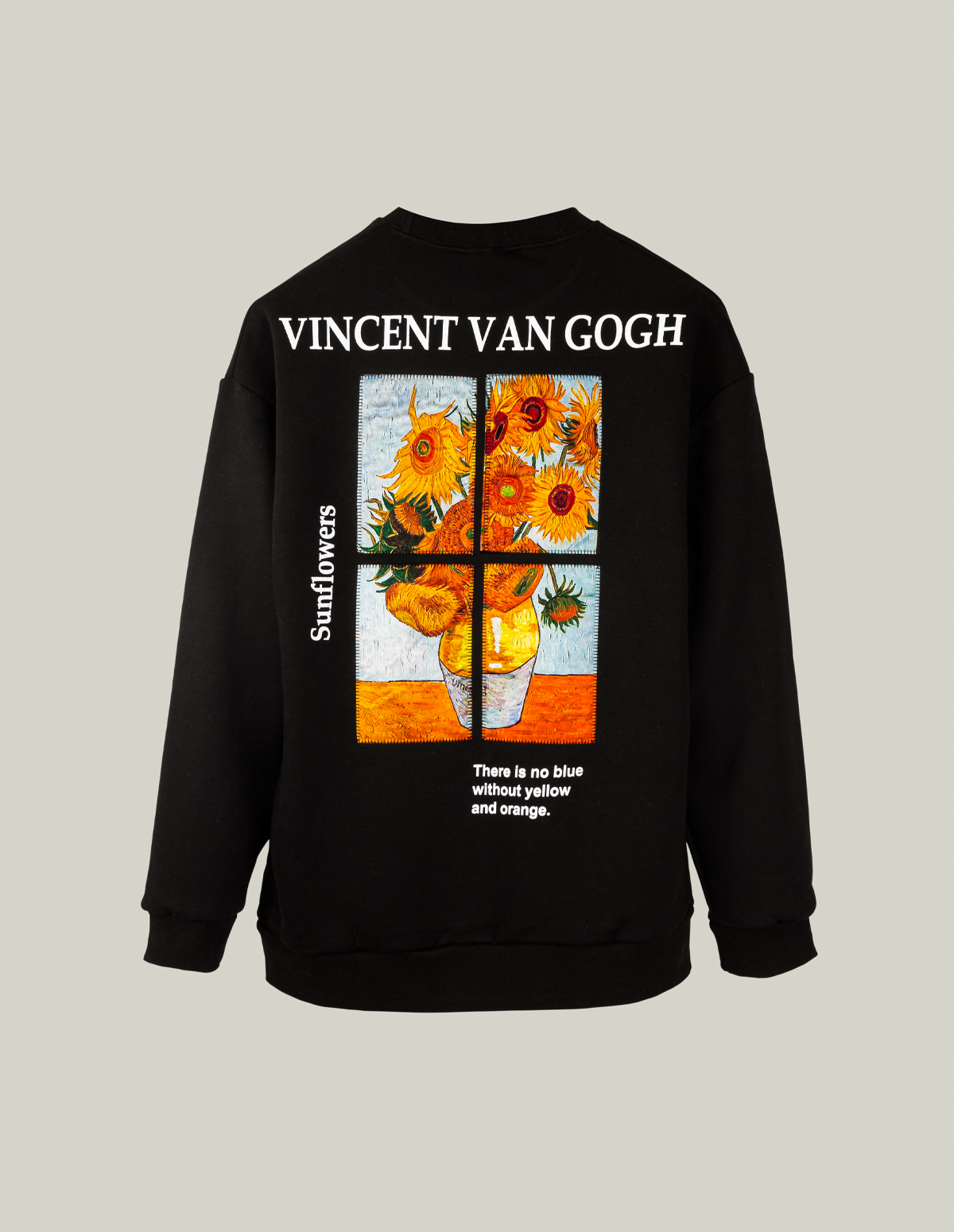 Vincent Van Gogh Sweatshirt Siyah Sunflowers