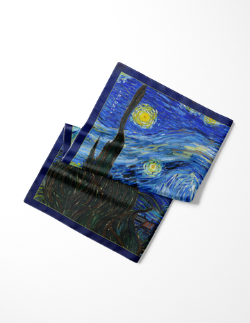 Van Gogh Starry Night Yıldızlı Gece Fular