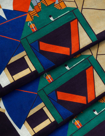 Theo van Doesburg Card Players Sanat Eseri Duvar Örtüsü