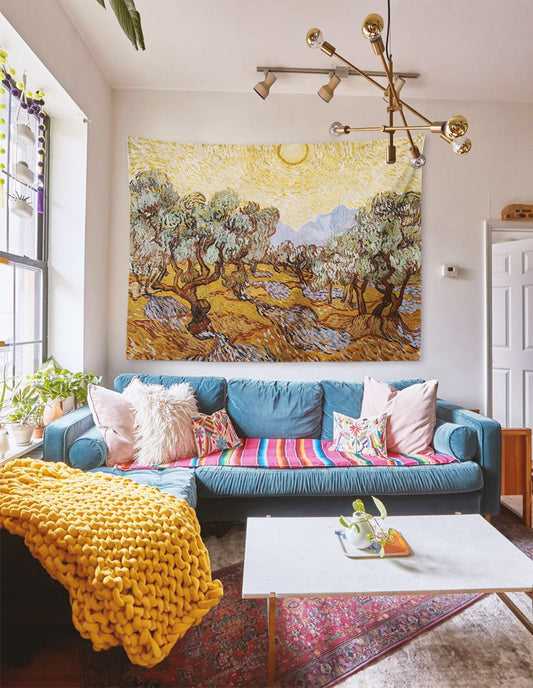 Van Gogh Olive Trees Tablo Duvar Örtüsü