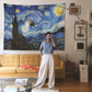 duvar örtüsü Van Gogh Starry Night Yıldızlı Geceler Tablosu