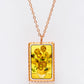 Vincent Van Gogh Sunflowers Tablo Rectangle Tasarım Kolye
