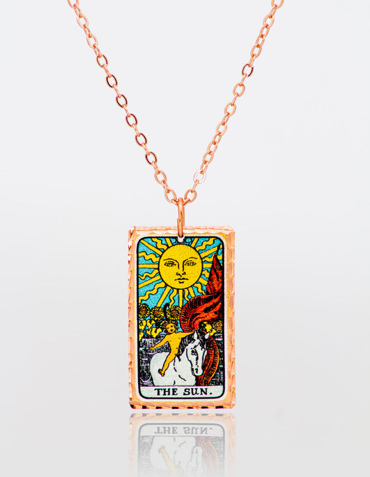 The Sun Güneş Tarot Kartı Kolye
